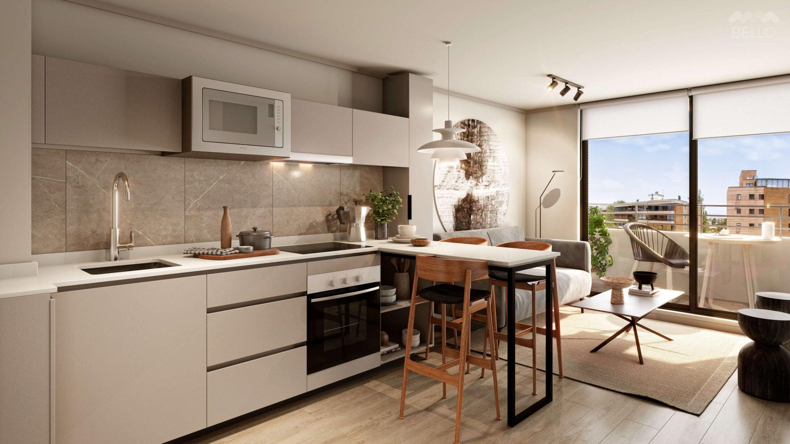 Vende  Deptos. 1 a 2 D de 29 a 49 m2 UF 3.949 Santiago 